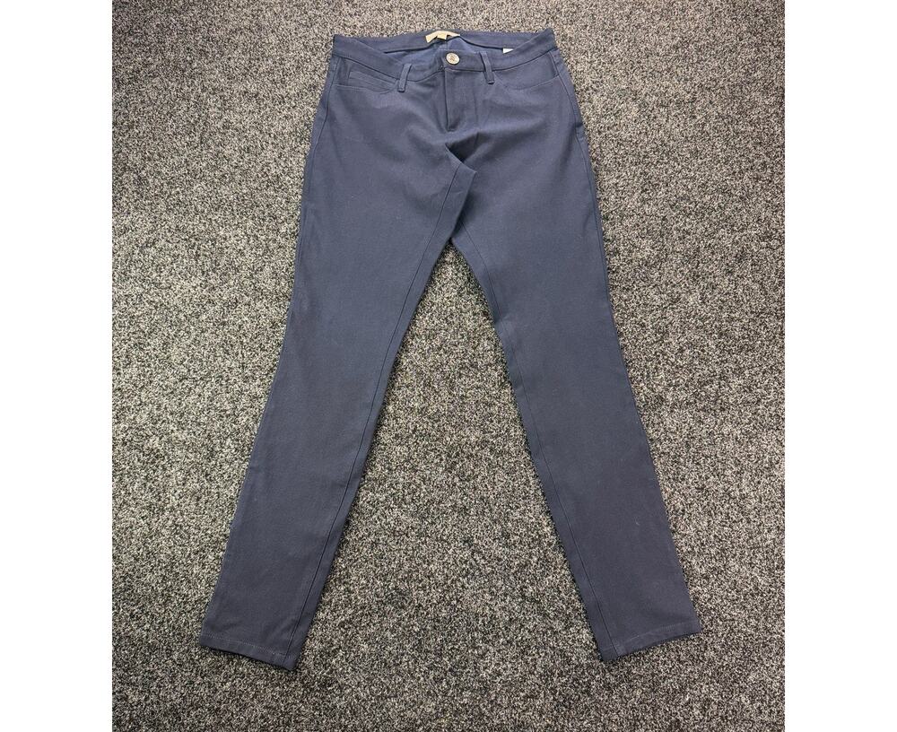 Banana Republic Sloan Pants Women's Size 2 Navy Blue Slim Stretch Ankle